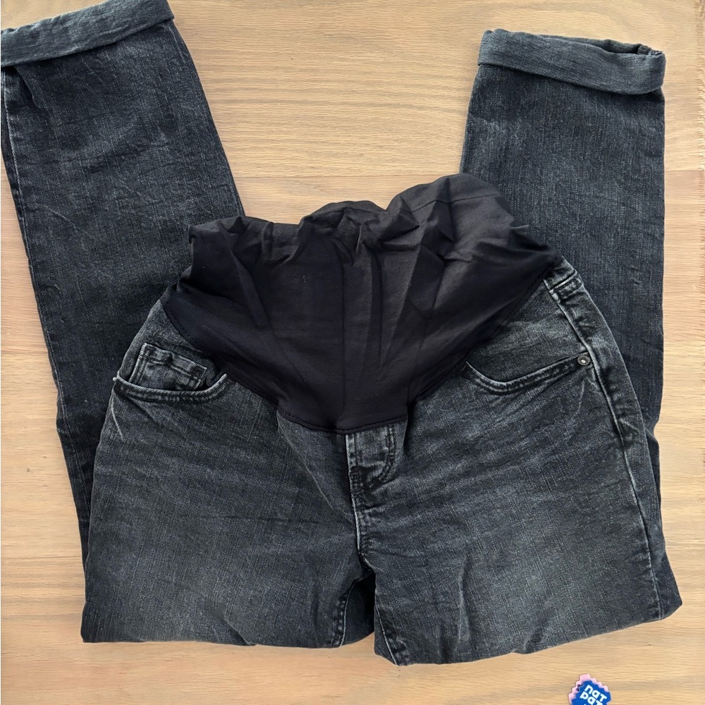 Black Denim Maternity Jeans